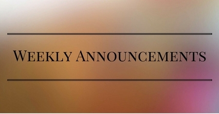 weekly announcements trinity memorial united church